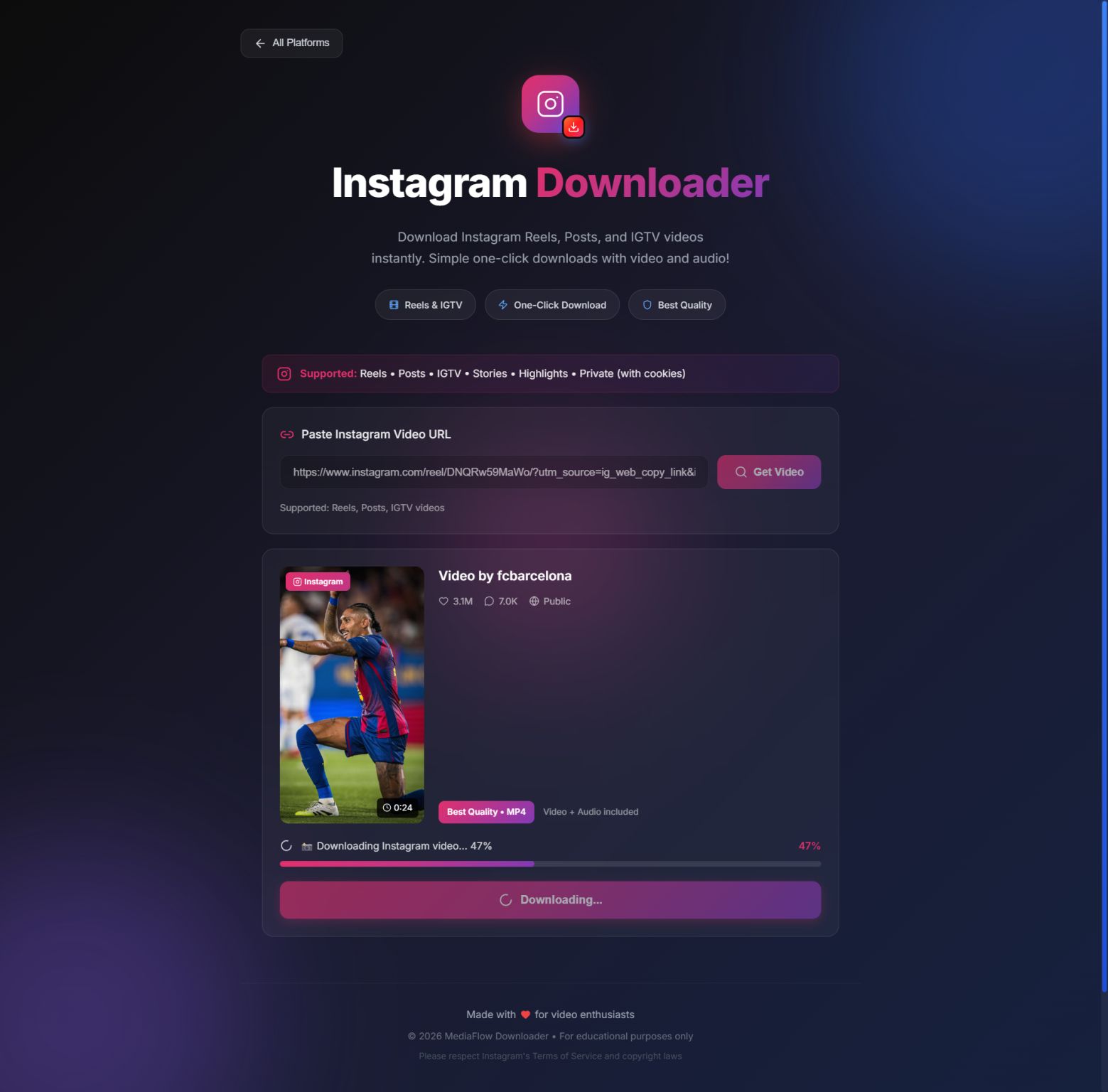 MediaFlow Screenshot 1